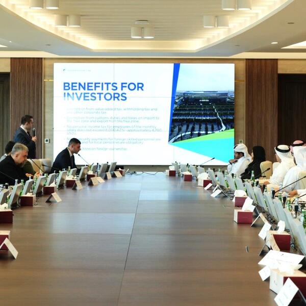 Investment opportunities of the Alat Free Economic Zone were presented at the first Azerbaijan–Qatar Joint Business Council Meeting