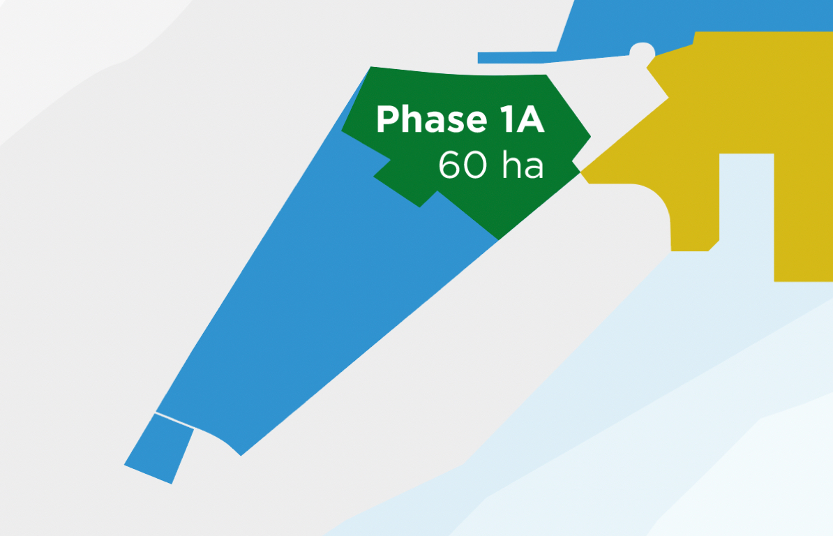 完成1A期项目（60公顷）的详细设计工作。