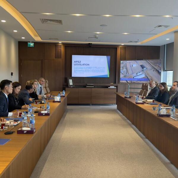 A delegation from the Asian Development Bank paid a visit to the Alat Free Economic Zone 